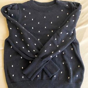 Versona lightweight polka dot sweater.
